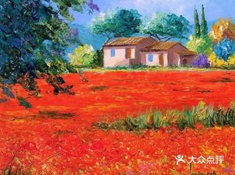 油画中的风景美 的太不真实 ，好想钻进去学️