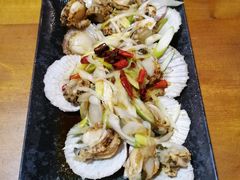 油泼扇贝-老东镇啤酒屋海鲜加工·蒸汽海鲜·海鲜烧烤(台东店)
