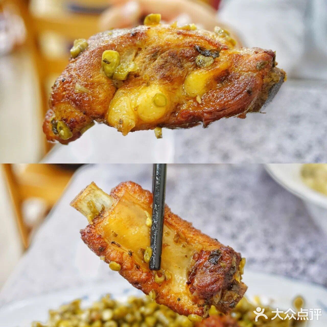一口豆角一口肉，满满的江湖气！有血，百叶，午餐肉