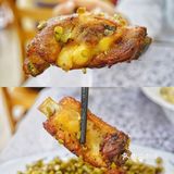 一口豆角一口肉，满满的江湖气！有血，百叶，午餐肉