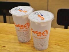 鲜芋牛奶西米露-CoCo都可(深业东岭店)
