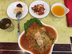鱼饼炒拉面-玛嘻哒延吉烤肉料理店(莫邪路新天地店)