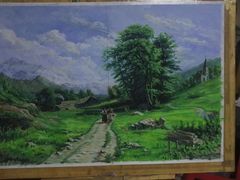 水粉风景-津艺画室