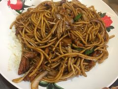 叉烧炒意粉-新记美食(关闸店)