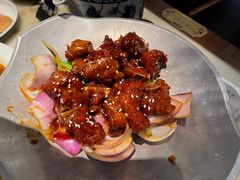 蒜香蜜汁排骨-绿茶餐厅(石家庄万象城店)