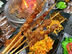 烤油边-啊美丽炭火烤肉(滑翔一店)