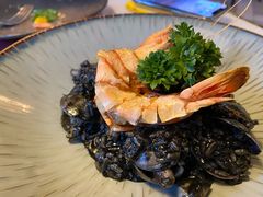 鲜墨鱼蛤蜊烩饭-IL Forno 意坊·意大利餐厅(花园店)