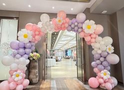 -宝宝百日宴周岁生日派对气球布置策划