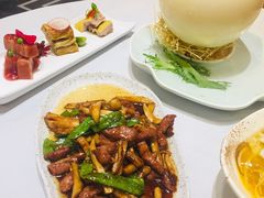 碧绿山珍炒牛柳牛柳-柒园·三十年创意杭帮菜(龙湖滨江天街店)