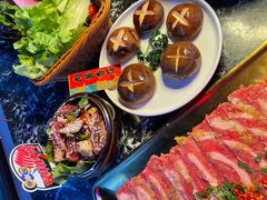 中式菇酿小鲜肉-柳飘飘亚洲烤肉集合店(太古里店)