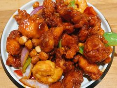 椒香虾仁爆鸡球-陈傻子餐厅(世纪都会店)