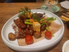 果木炙烤亚麻籽文昌鸡-花舍·新派粤菜·西餐·下午茶(亚运村·鸟巢店)