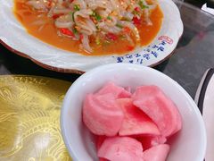 凉拌萝卜丝-洪平血旺椒麻鸡雅鱼饭店(熊猫大道店)
