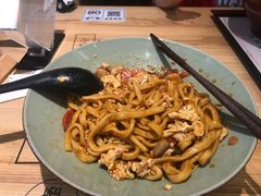 番茄虾仁鸡蛋干拌面-陳八两面家(滨江天街店)