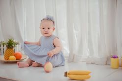 -海岸风光儿童摄影