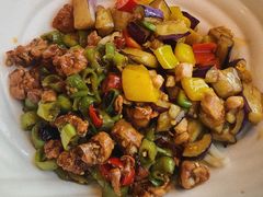 茄子肉丁小公鸡双拼拌面-文三里屯面馆(三里屯店)