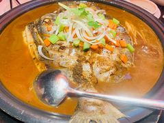 酱香味烤鱼-探鱼·鲜青椒爽麻烤鱼(广州花都来又来店)