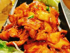 辣椒酱炒五花肉-冰川延边料理·炭烤串(原小木屋店)