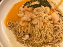 蛋黄芝士虾仁干挑面-松鹤楼面馆(清河万象汇店)