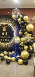 -宝宝百日宴周岁生日派对气球布置策划