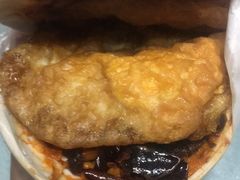 -清真马乐贝腊牛肉蛋黄菜夹馍(马蓉洒金桥店)
