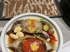 -草家酱蟹炭火烤肉店(珲春南路一店)