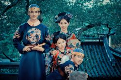 -后宫·古装汉服京剧儿童亲子全家福摄影