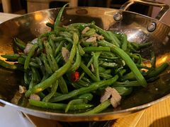 干锅扁豆丝-绿茶餐厅(西单老佛爷店)