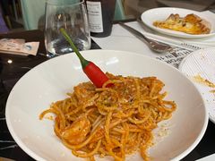 辣味大虾海鲜意面-1981牛排西餐厅(海信店)