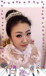 贺贺工作室新娘跟妆-贺贺新娘造型婚纱店