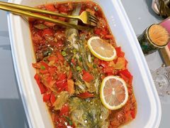 泰式酸辣鲈鱼-甜阿姨·天台花园私房菜(万松园店)