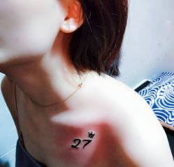数字-黑旗纹身