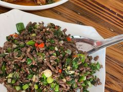 炒牛肉-阿葉农家饭店
