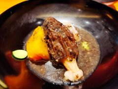 黑松露酱蒸羊肚菌裹白身鱼泥-京怀石·壬生