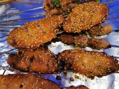 烤蜜汁鸡翅-火枪手串吧·鹤岗小串涮肚(亦庄店)