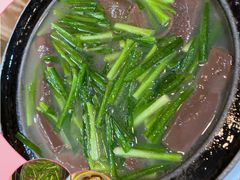 韭菜芍猪红-吉莲利苑海鲜酒家(珠海拱北29年老字号店)