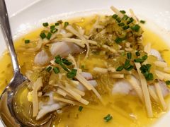 雪菜竹笋丝蒸黄鱼柳-南麓·浙里(外滩店)
