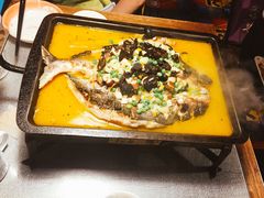 金湯加辣凌波魚-探鱼·鲜青椒爽麻烤鱼(广州花都来又来店)