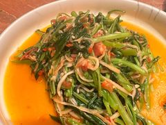 酸笋炒空心菜-浩海火燒雲傣家菜(芮欧百货店)