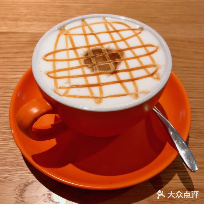 unic coffee&猫咖焦糖玛奇朵图片