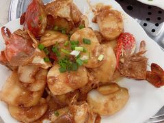 梭子蟹炒年糕-原味蒸汽海鲜(嵊泗店)