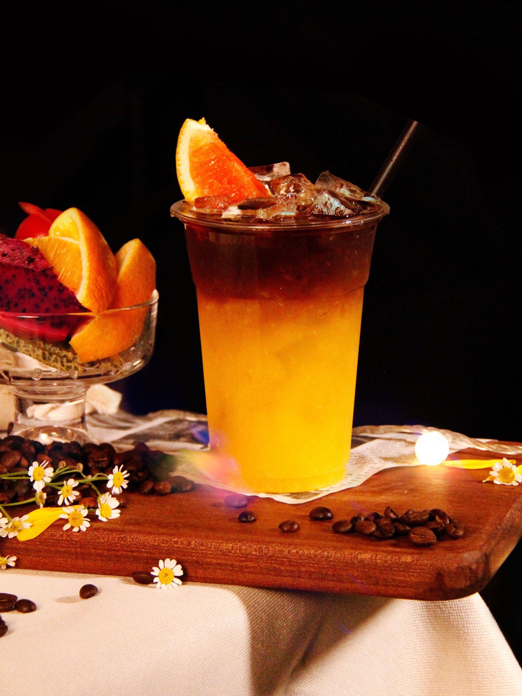 星果橙美式!超好喝 真橙子