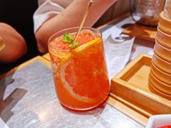 红柚果肉气泡水-火山屋台(新街口店)