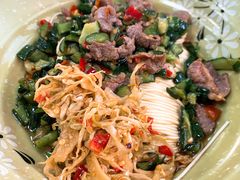 黄瓜皮炒牛肉-刘氏三和面馆