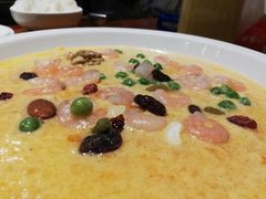 咸蛋黄虾仁蒸蛋-尚岛私房菜(西方巷店)