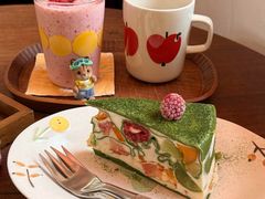 抹茶水果乳酪蛋糕-春风十里咖啡馆