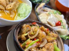 啫啫牛蛙煲-绿柠食堂(北外滩店)