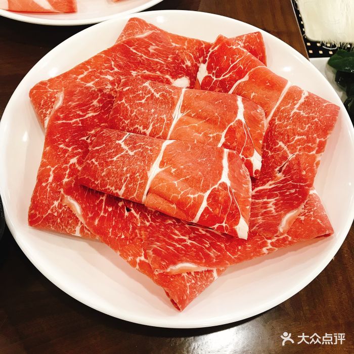 金刀铜锅涮肉金刀臻品雪花牛肉图片 第21张