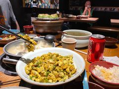 野胡葱炒土鸡蛋-吃饭皇帝大土家民族菜(正大广场店)