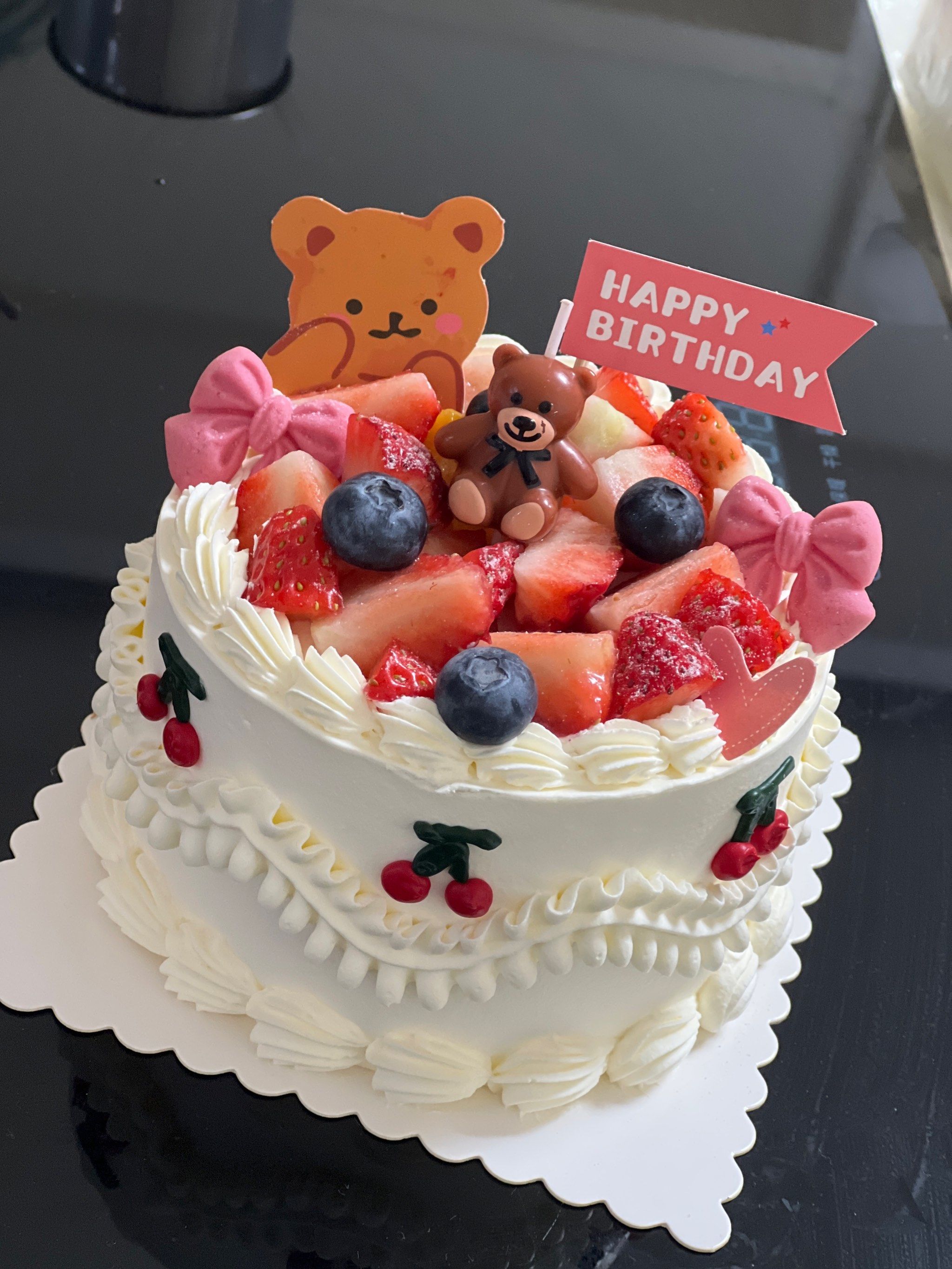 小熊蛋糕 甜蜜满分哦